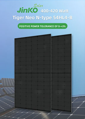 400W 405W 410W 415W Jinko PV mô-đun Tiger Neo N Type Monocrystalline Full Black
