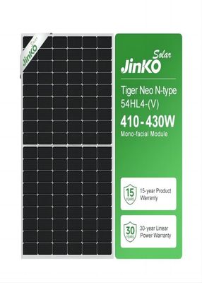 410W-430W Jinko Tiger Neo N loại Photovoltaic mặt trời mô-nô 54HL4- ((V)