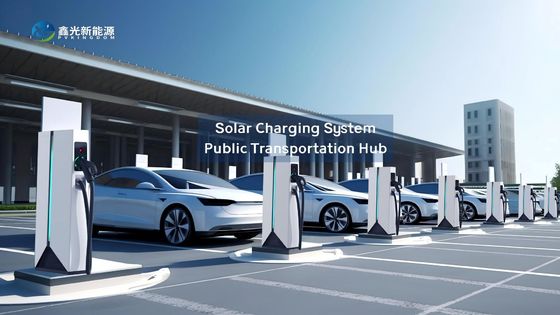 Solar Charging System for Public Transportation Hub Enhancing Connectivity