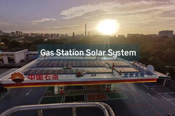 Commercial Distributed Rooftop Solar System-Gas Station