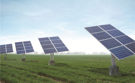 Aluminium Single / Dual Axis Solar Module Mounting System Sun Tracking ...